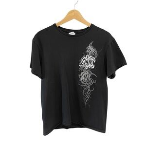 Y2K Hawaii Shirt Men’s Size Medium Short Sleeve Graphic Cotton Tee Tribal Turtle